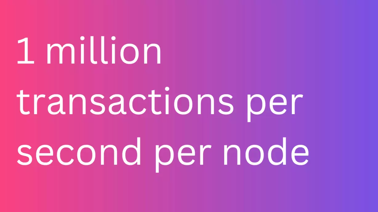 1 million transactions per second 
